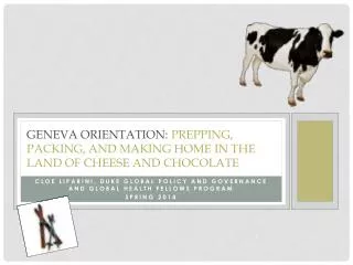 Geneva Orientation: Prepping, packing, and making home in the land of cheese and chocolate