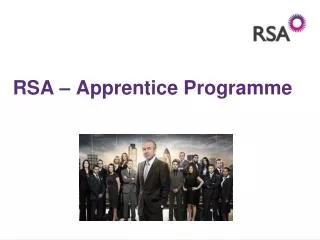RSA – Apprentice Programme
