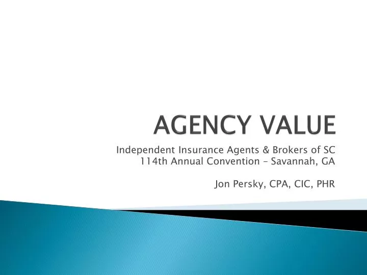 agency value