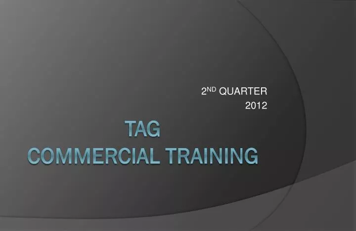 2 nd quarter 2012