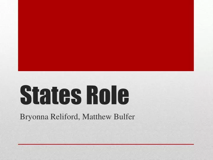 states role