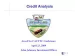 Credit Analysis - slide 1