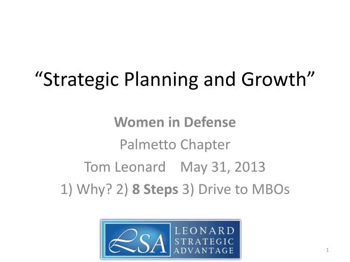 strategic planning and growth