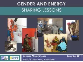 Gender and Energy Sharing lessons