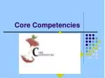 Core Competencies - slide 1