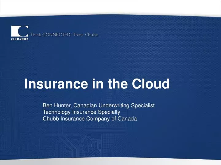 insurance in the cloud