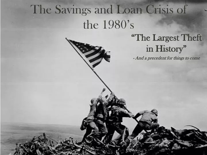 the savings and loan crisis of the 1980 s