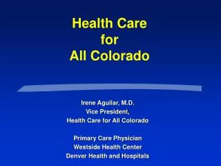 Health Care for All Colorado