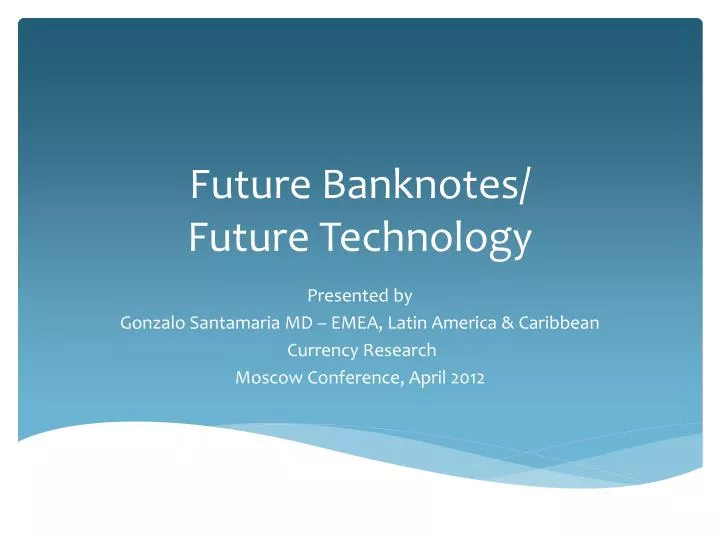 future banknotes future technology