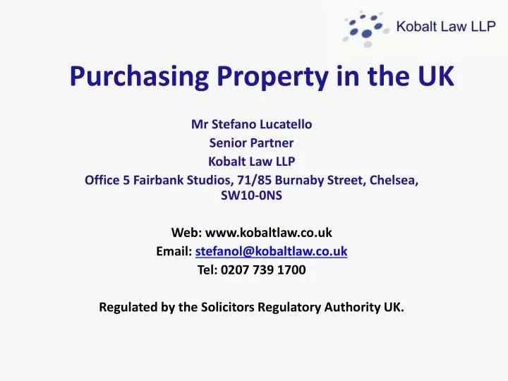 purchasing property in the uk