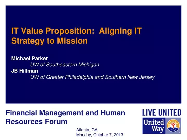 it value proposition aligning it strategy to mission