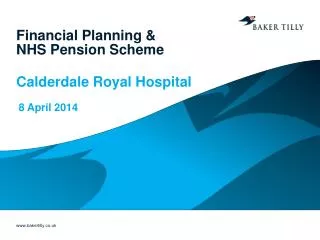 Financial Planning &amp; NHS Pension Scheme