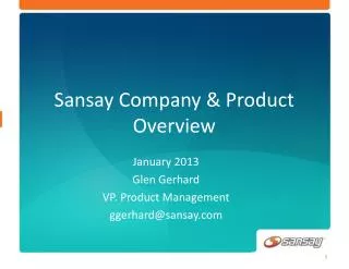 Sansay Company &amp; Product Overview