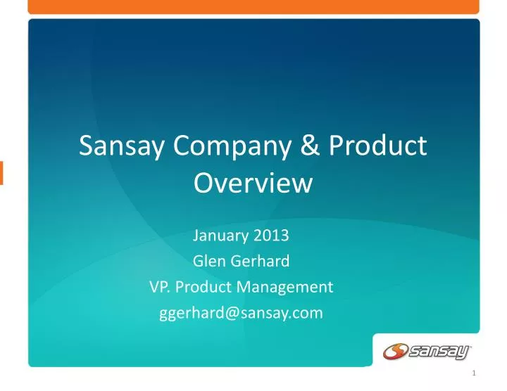 sansay company product overview