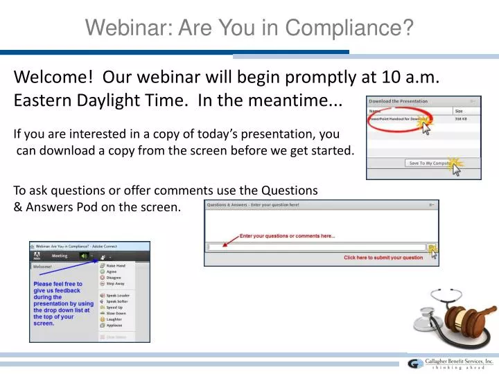 webinar are you in compliance