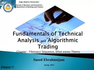 Fundamentals of Technical Analysis and Algorithmic Trading Chapter : Fibonacci Sequence, Elliot waves Theory