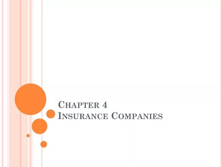 chapter 4 insurance companies