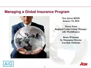 Managing a Global Insurance Program