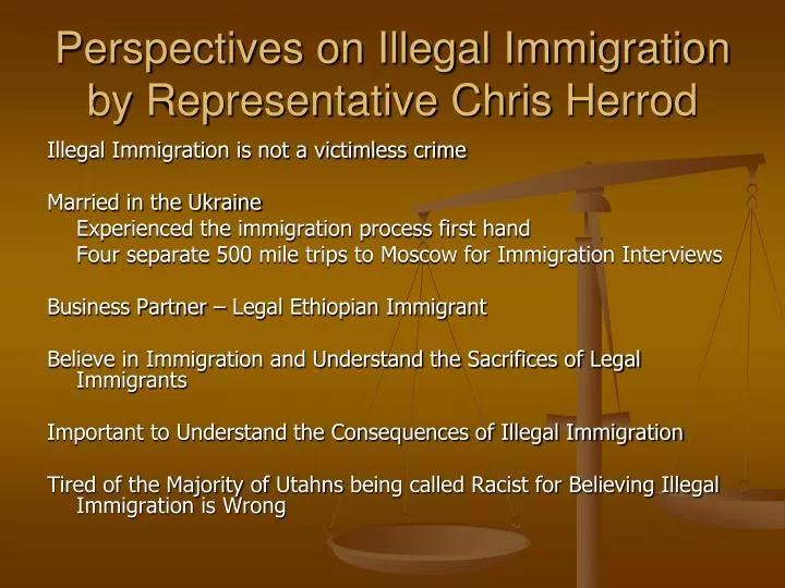 perspectives on illegal immigration by representative chris herrod