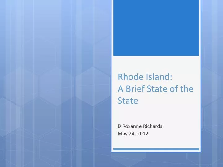 rhode island a brief state of the state
