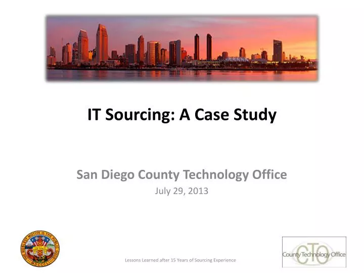 it sourcing a case study