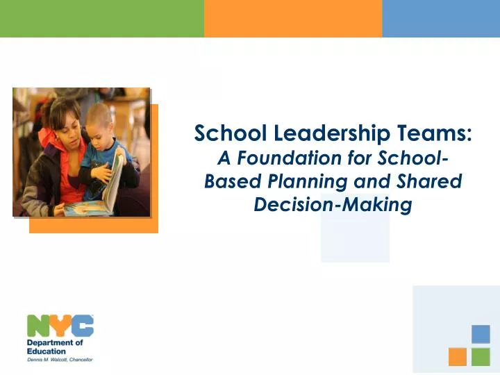 school leadership teams a foundation for school based planning and shared decision making
