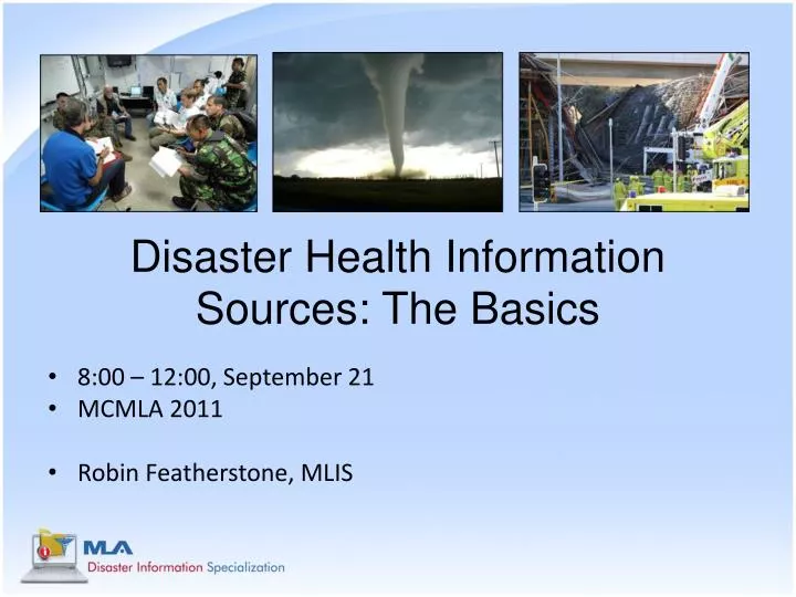disaster health information sources the basics
