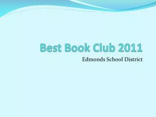 Best Book Club 2011