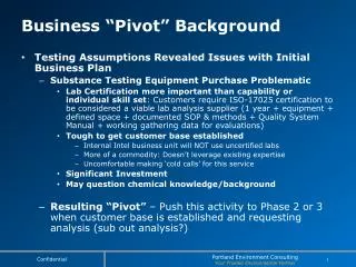 Business “Pivot” Background