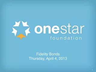 Fidelity Bonds Thursday, April 4, 2013
