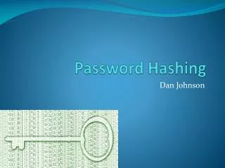 Password Hashing