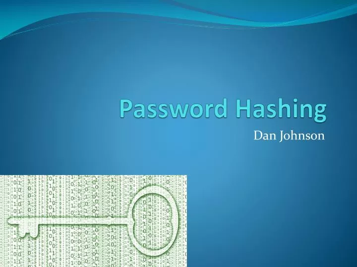 password hashing