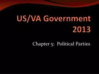 US/VA Government 2013