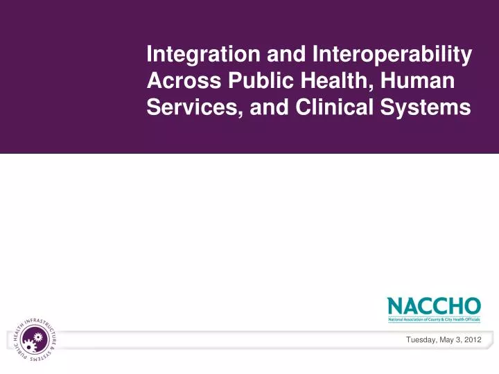 integration and interoperability across public health human services and clinical systems