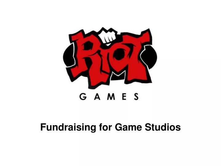 fundraising for game studios