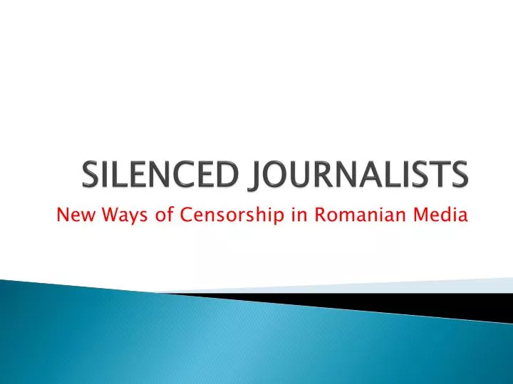 silenced journalists