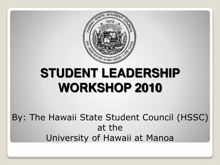 by the hawaii state student council hssc at the university of hawaii at manoa
