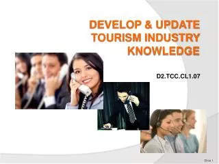 DEVELOP &amp; UPDATE TOURISM INDUSTRY KNOWLEDGE