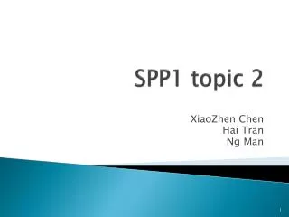 SPP1 topic 2