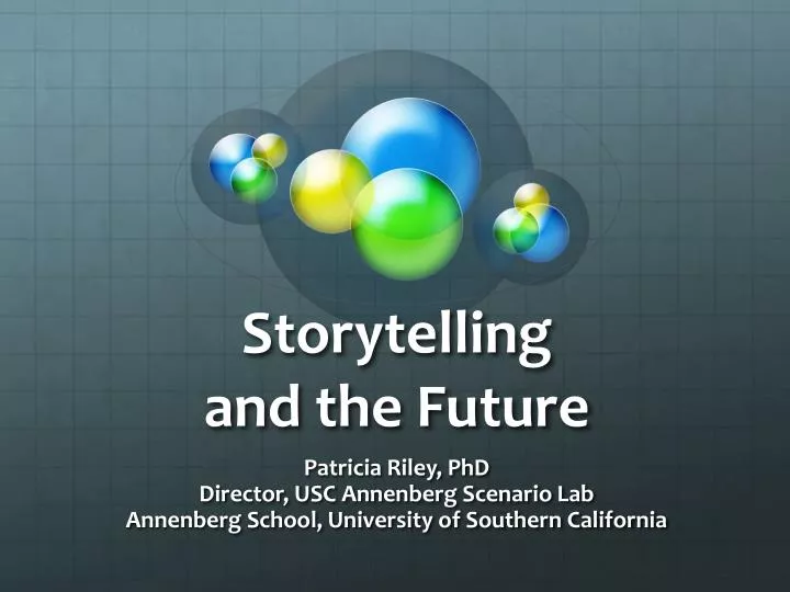 storytelling and the future