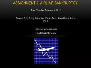 Assignment 2: Airline Bankruptcy