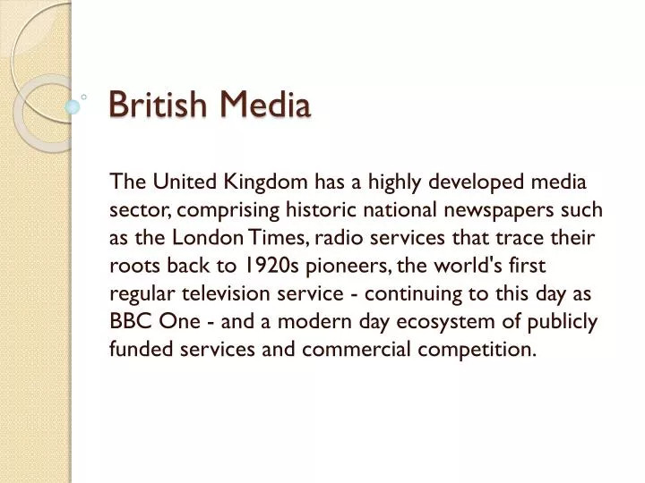british media