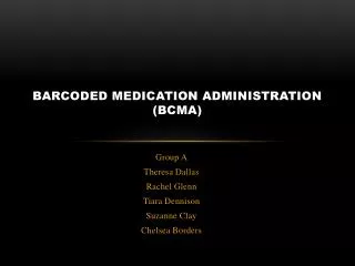 Barcoded Medication Administration (BCMA)