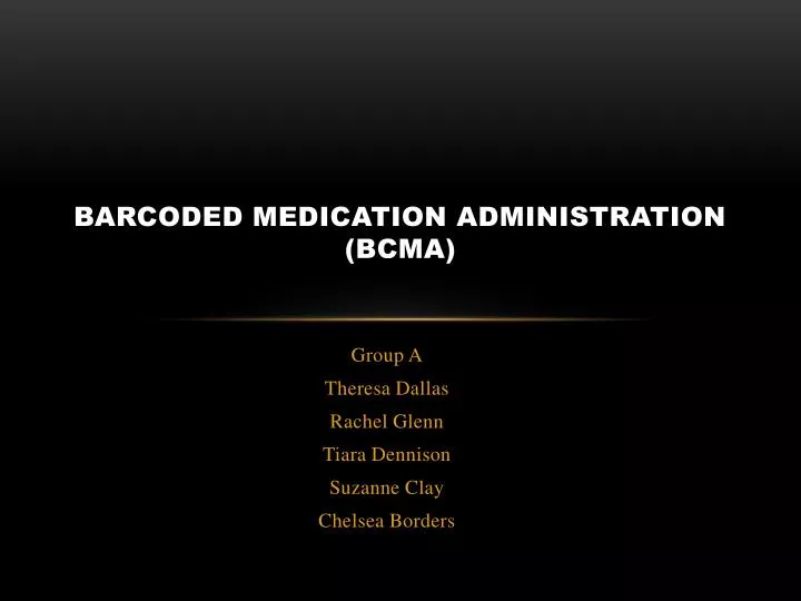 barcoded medication administration bcma