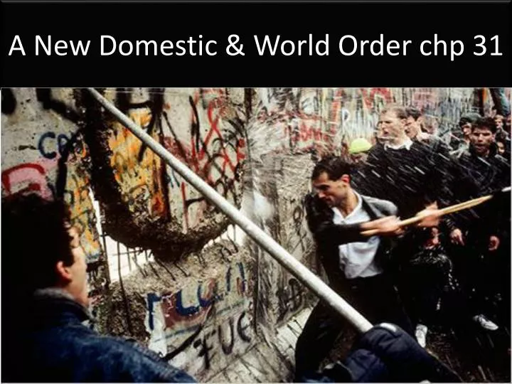a new domestic world order chp 31