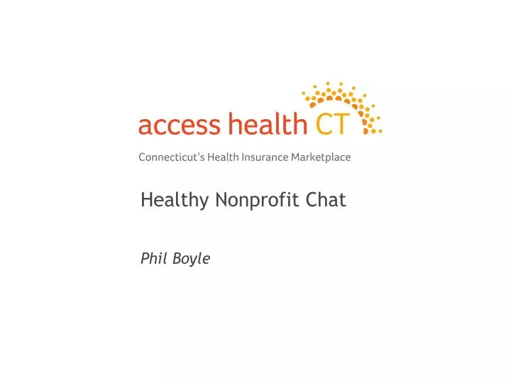 healthy nonprofit chat phil boyle