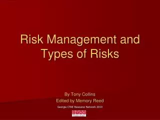 Risk Management and Types of Risks
