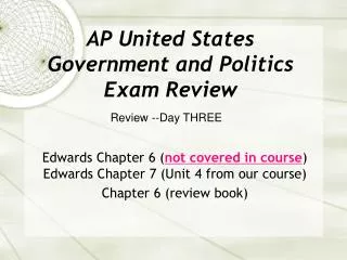 AP United States Government and Politics Exam Review