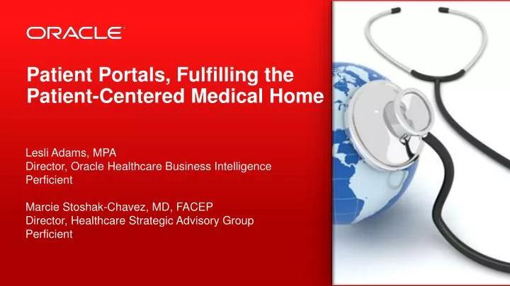 patient portals fulfilling the patient centered medical home