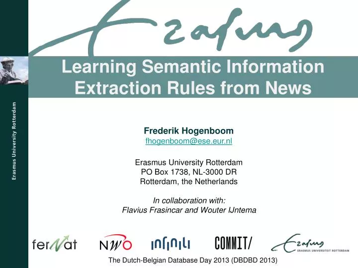 learning semantic information extraction rules from news